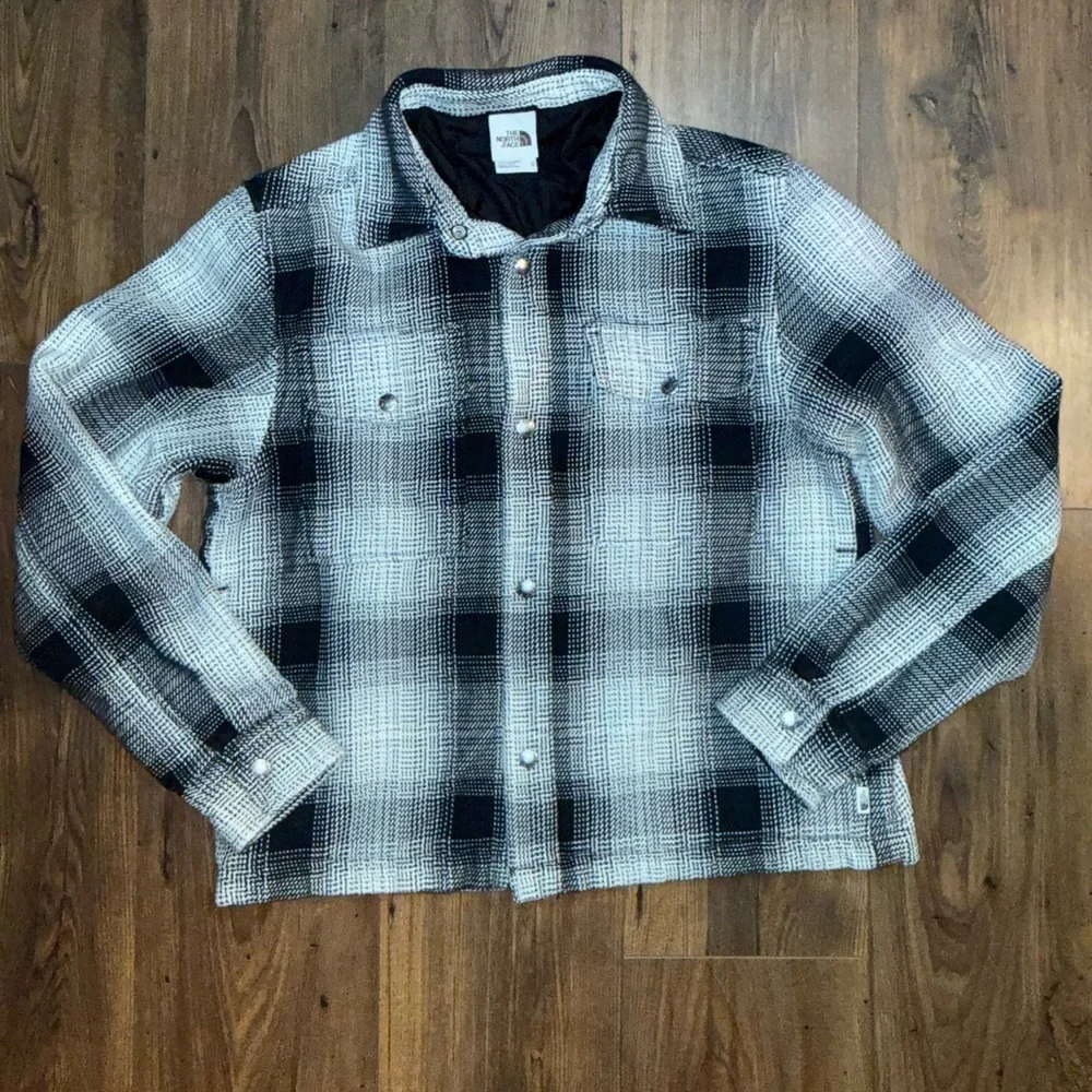The North Face Men’s Valley Twill Utility Shacket Black & White Size XS